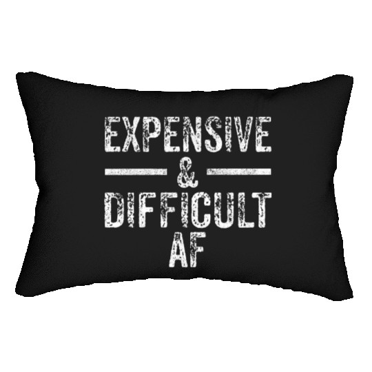 Expensive And Difficult Af Bougie Bougee Vintage Lumbar Pillows