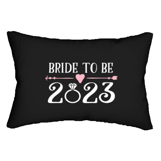 Bride To Be 2023 Engagement Ring Future Bride Lumbar Pillows