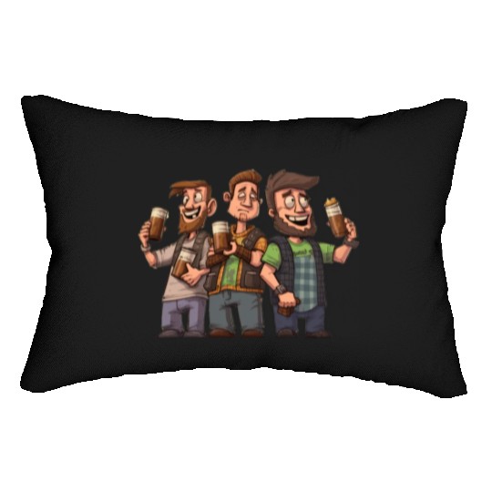 Brew Crew: Unleashing the Beer Gang's Spirit Lumbar Pillows