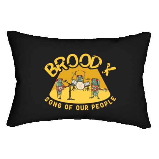 Cicada Brood X Cicada Invasion Cicada Song Tour Lumbar Pillows