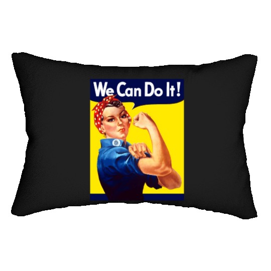 Rosie The Riveter We Can Do It Lumbar Pillows