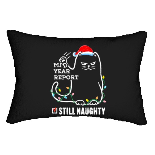 Cat Christmas In July Mid Year Report Still Lumbar Pillows