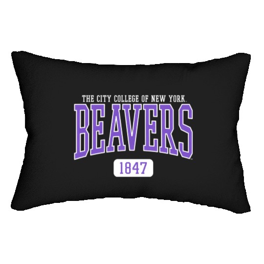 City Of New York Ccny Beavers Est Date Lumbar Pillows