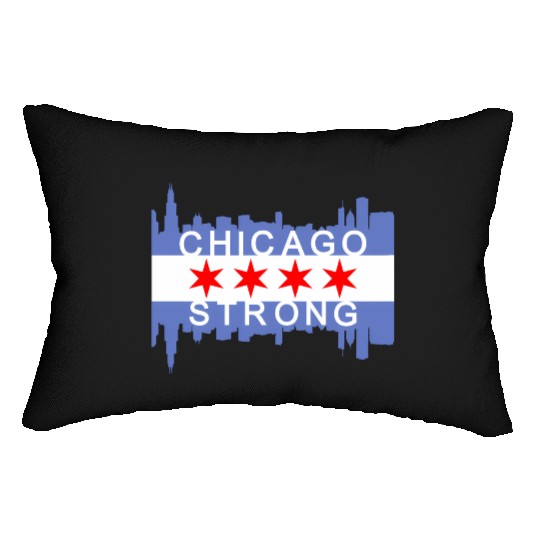Chicago Strong Chitown City yline Flag Lumbar Pillows