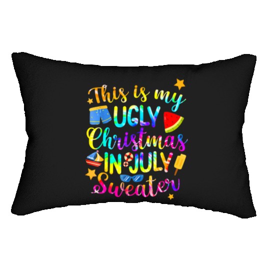 This Is My Christmas In July Sweater Summer Lumbar Pillows