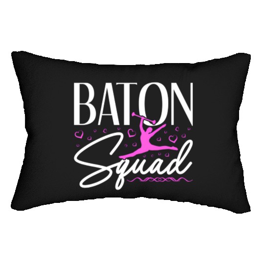 Baton Squad Baton Twirler Majorette Dance Lumbar Pillows