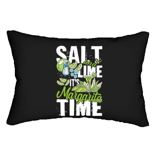 Salt And Lime It'S Margarita Time Pub Crawl Pytime Lumbar Pillows