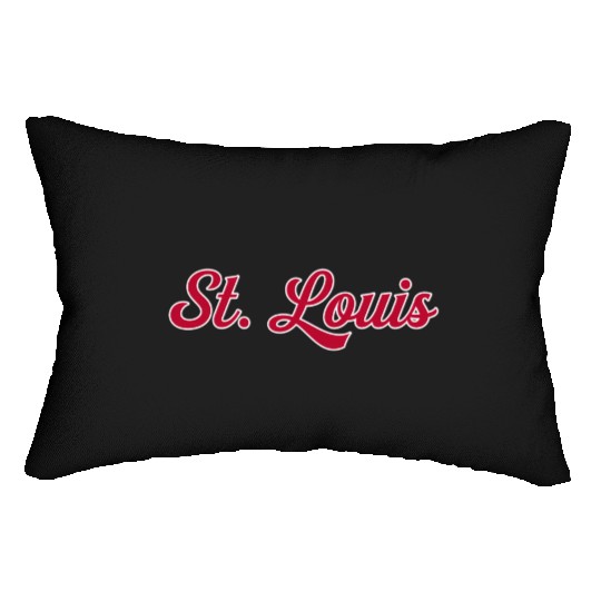 St Louis 1970S Wordmark Script Lumbar Pillows