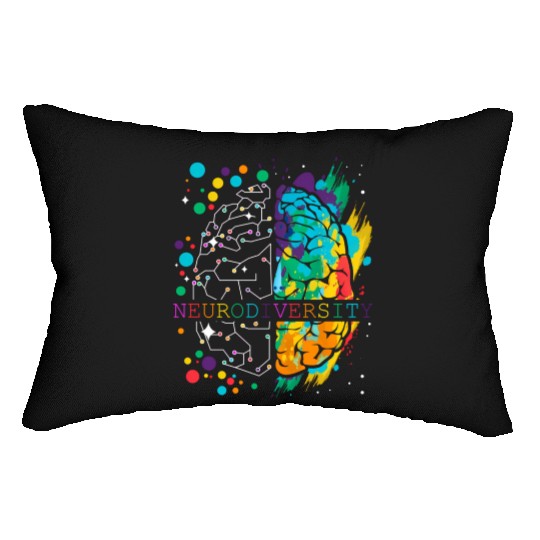 Embrace Neurodiversity Brain Autism Lumbar Pillows