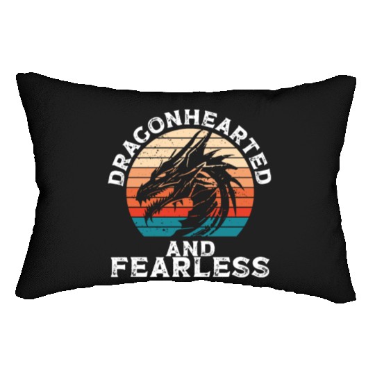 Dragonhearted and fearless Lumbar Pillows