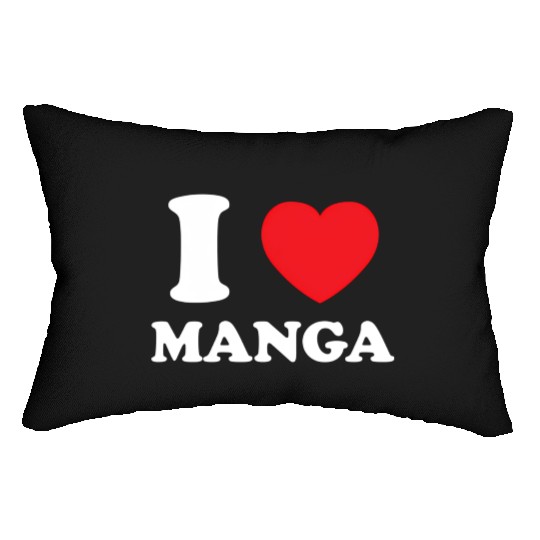 Manga Fan Of Japanese Animation Comics Heart Manga Lumbar Pillows