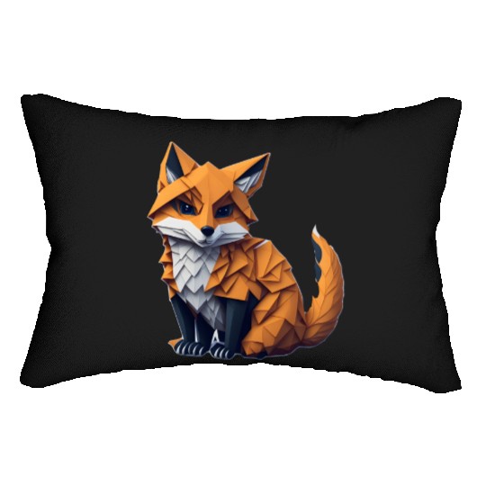 Tangram Fox Lumbar Pillows