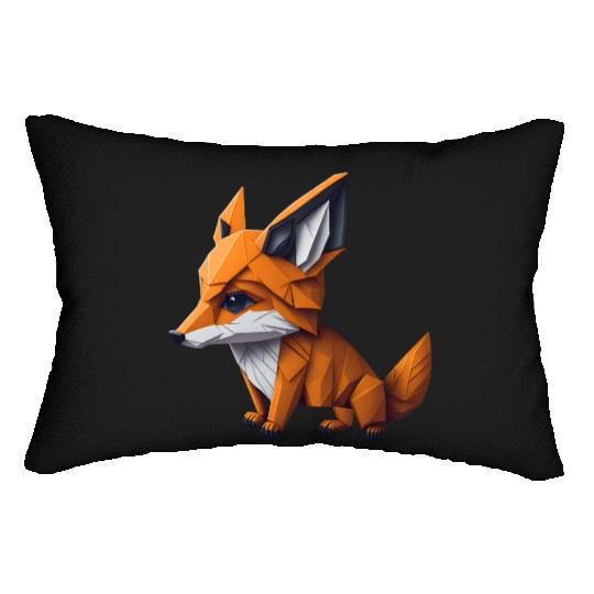 Tangram Fox Lumbar Pillows