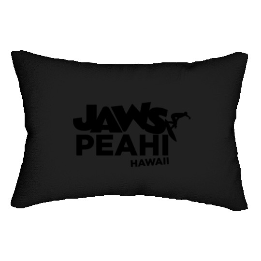 Jaws Peahi Hawaii USA gift Lumbar Pillows
