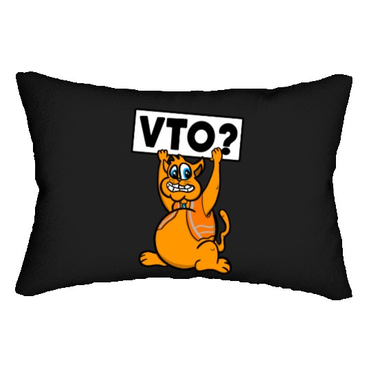 Cat Aing For Vto Worker That Loves Kitties Vto Lumbar Pillows