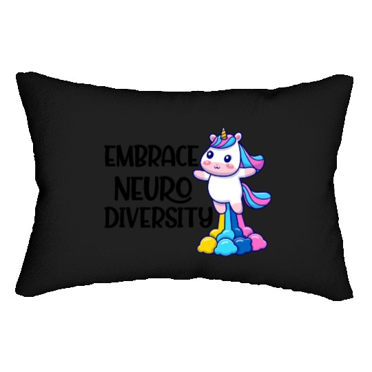 embrace neurodiversity trending Lumbar Pillows
