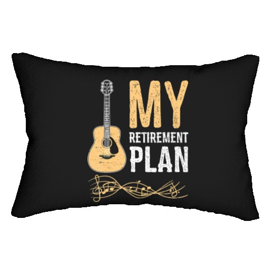 My Retirement Plan Guitar Lumbar Pillows