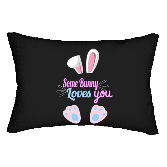 Some Bunny Loves You Easter Lumbar Pillows