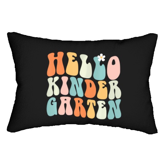 Hello Kindergarten Teacher Team Back To School Lumbar Pillows