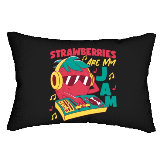 Strawberries Are My Jam Strawberry Lumbar Pillows