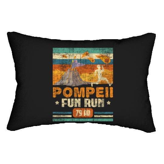 Pompeii Fun Run - Geography Volcanologist Lumbar Pillows