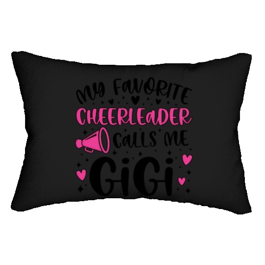 Proud Cheer Gigi Grandma Of A Cheerleader Gigi Lumbar Pillows