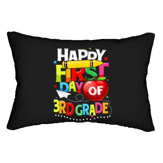 Happy First Day Of 3rd grade teacher team Third Lumbar Pillows