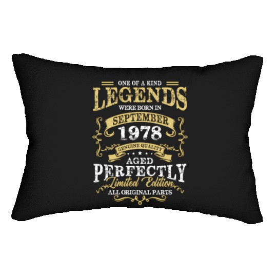 Legend Born In September 1978 45Th Lumbar Pillows 45 Years Ol
