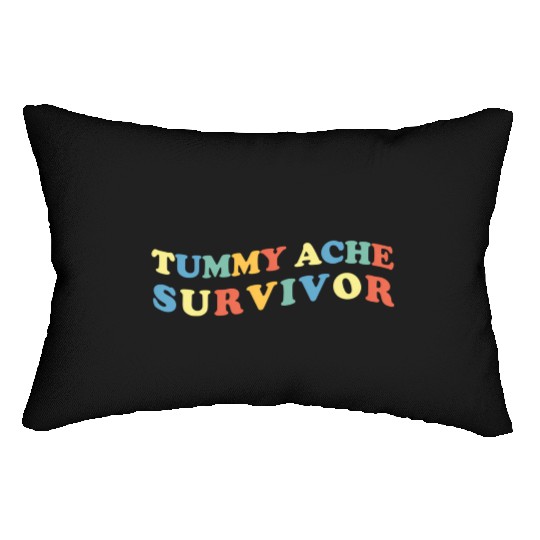 Stomach Ache Tummy Ache Survivor Lumbar Pillows