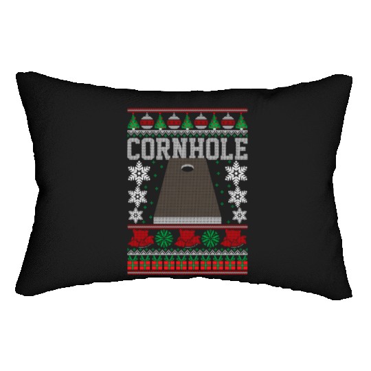 Cornhole Ugly Happy Lumbar Pillows