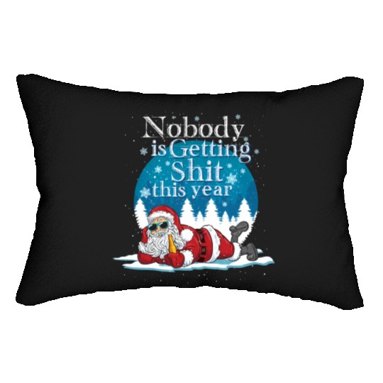 Santa 2020 Claus Ugly Bad Santa Lumbar Pillows