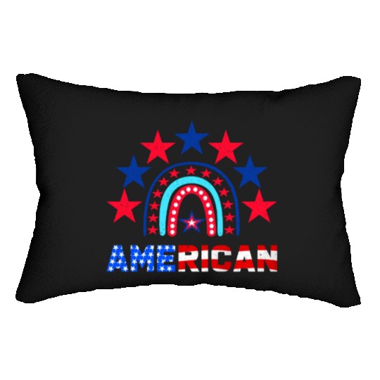 American Independence Day Love America Patriot Lumbar Pillows