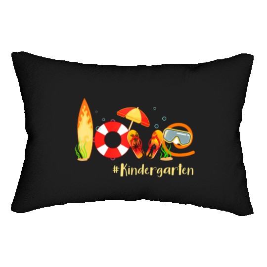 Love Kindergarten Summer Christmas In July Flip Lumbar Pillows