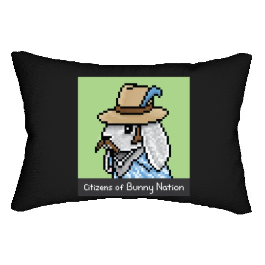 Citizens of Bunny Nation NFT #37 Artwork Lumbar Pillows
