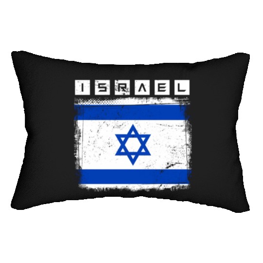 Israel Flag Star Of David Israel Lumbar Pillows