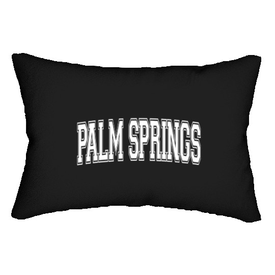 Palm Springs Ca California Usa Sports Varsity Styl Lumbar Pillows