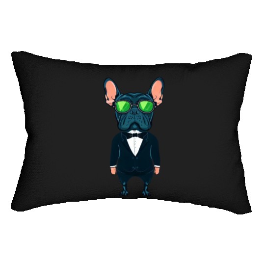 Frenchie The Gangster Lumbar Pillows