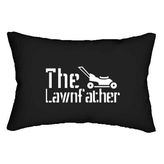 The Lawnfather Lawn Mowing Gardening Gardener Gift Lumbar Pillows