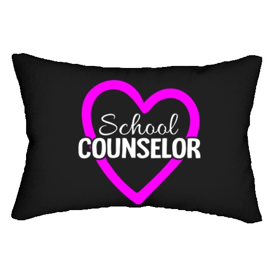 Proud School Counselor Cool Teacher Lumbar Pillows