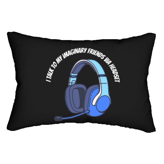 Gamer Imaginary Friends Lumbar Pillows