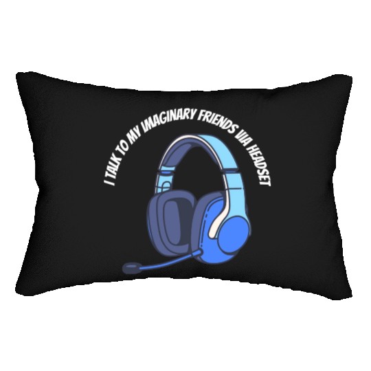 Gamer Imaginary Friends Lumbar Pillows