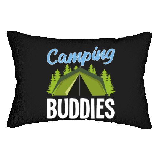 Cool Camping Buddies Camper Tenting Friends Tent Lumbar Pillows