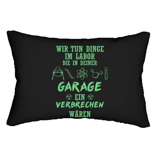 Garage Chemistry Chemist Science Lumbar Pillows