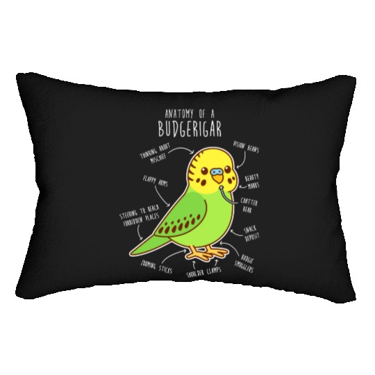 Green Budgie Anatomy Lumbar Pillows