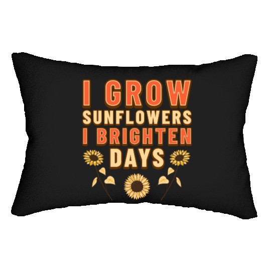 Sunflowers and Farming Lumbar Pillows