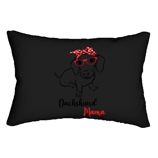 Dachshund Mama Lumbar Pillows
