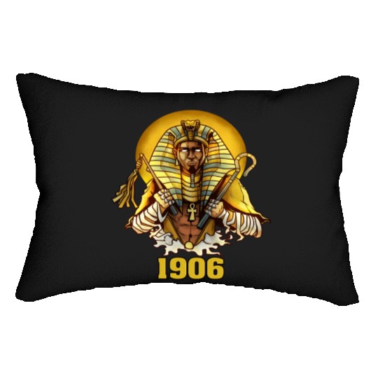 1906 Sphinx Alpha Ace Fraternity Pharoah Lumbar Pillows