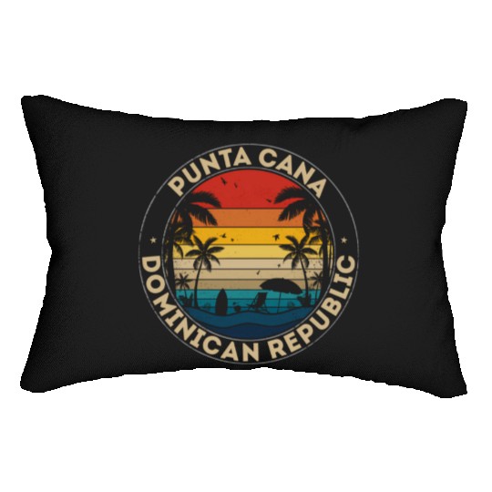 Punta Cana Dominican Republic Reminder Lumbar Pillows