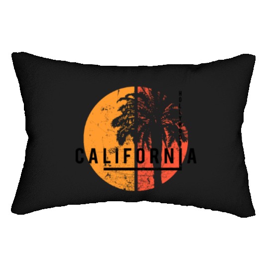 Hollywood California Cool Native Palm Tree Lumbar Pillows