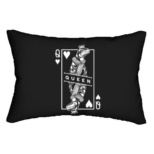 Tiger Salamander Lover Queen Of Hearts Funny Pet Lumbar Pillows
